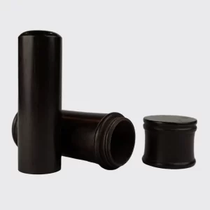 高級黑檀筒+印章6分-圓形單章