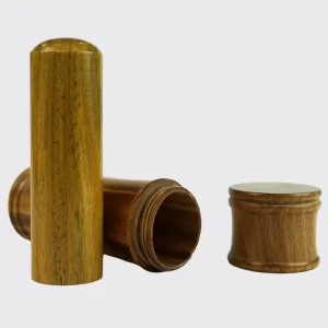 頂級綠檀竹節筒印