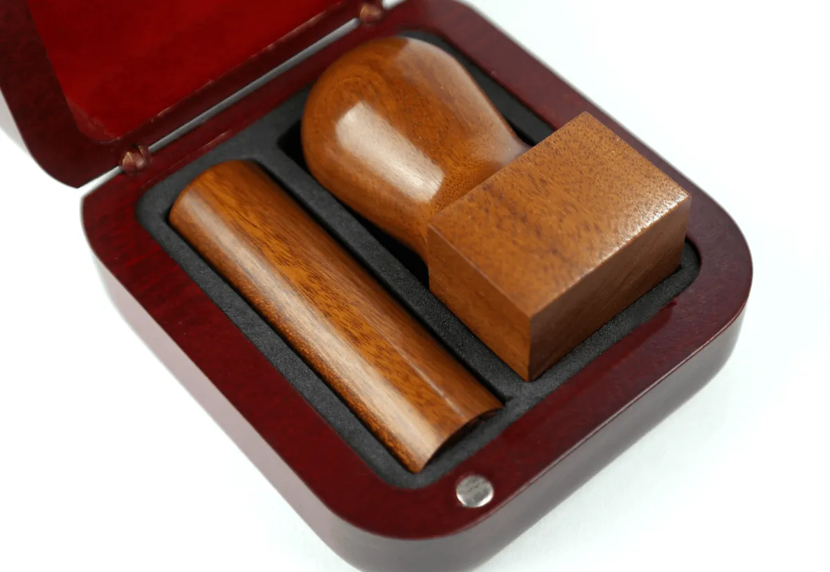 紅木大小章盒:圖片 2